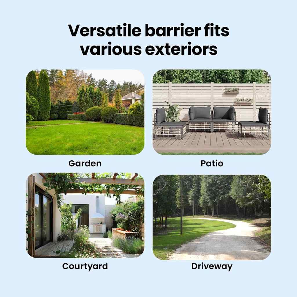 vidaXL Gartentor Schwarz 85 x 150 cm Pulverbeschichteter Stahl, Moderner Garten- und Terrassentor, rechteckig, robust, sicherer Eingang, minimalistisches Design, pulverbeschichtet
