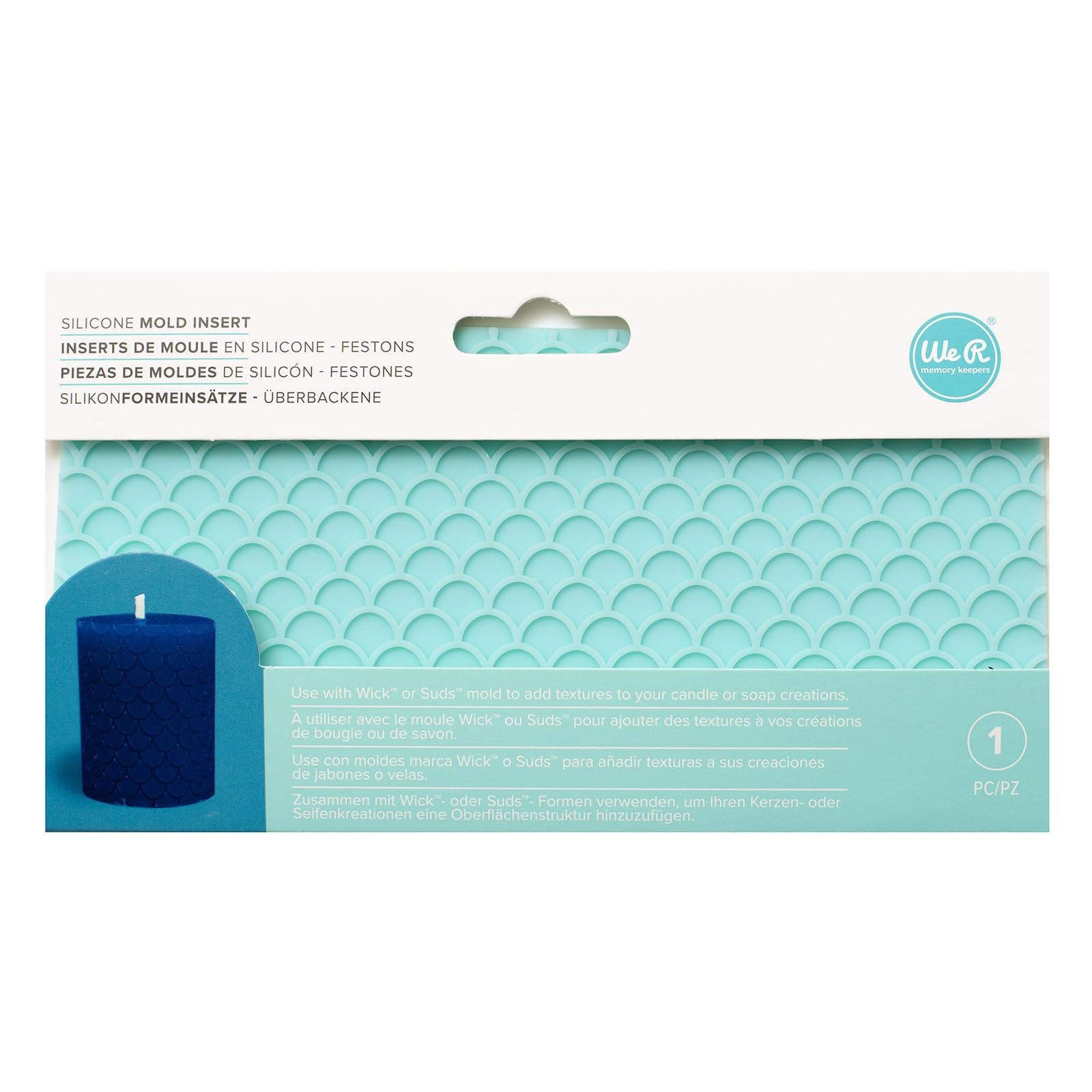 Moule SUDS Soap Maker Mold Wrap-Scallop 660335 finitions nettes