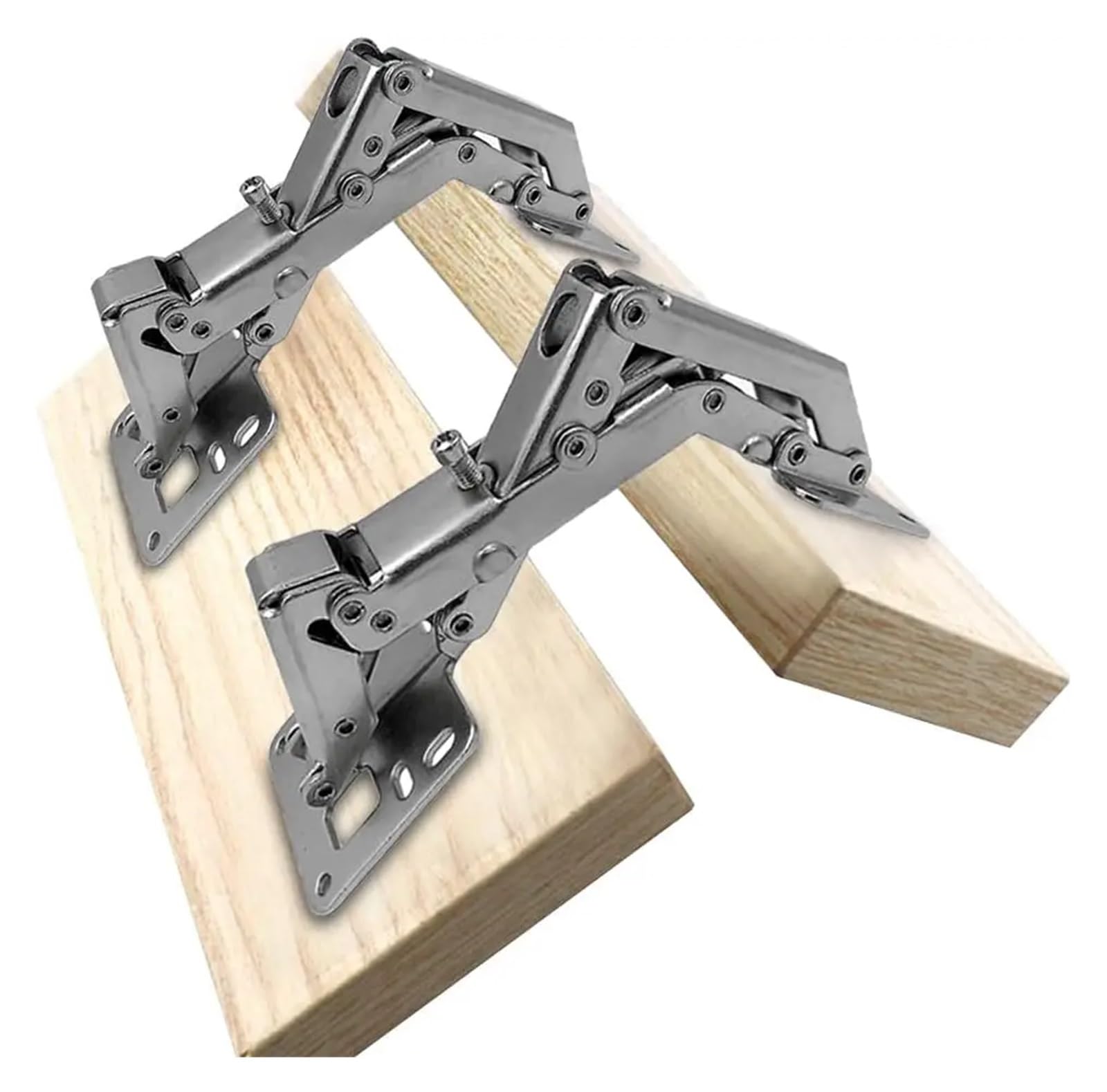 YMUGUEGH 170 Degree Hinges Frameless Cabinet Door Hinges Hidden Set of 2 Hydraulic Adjustable Mounting Invisable Hinges