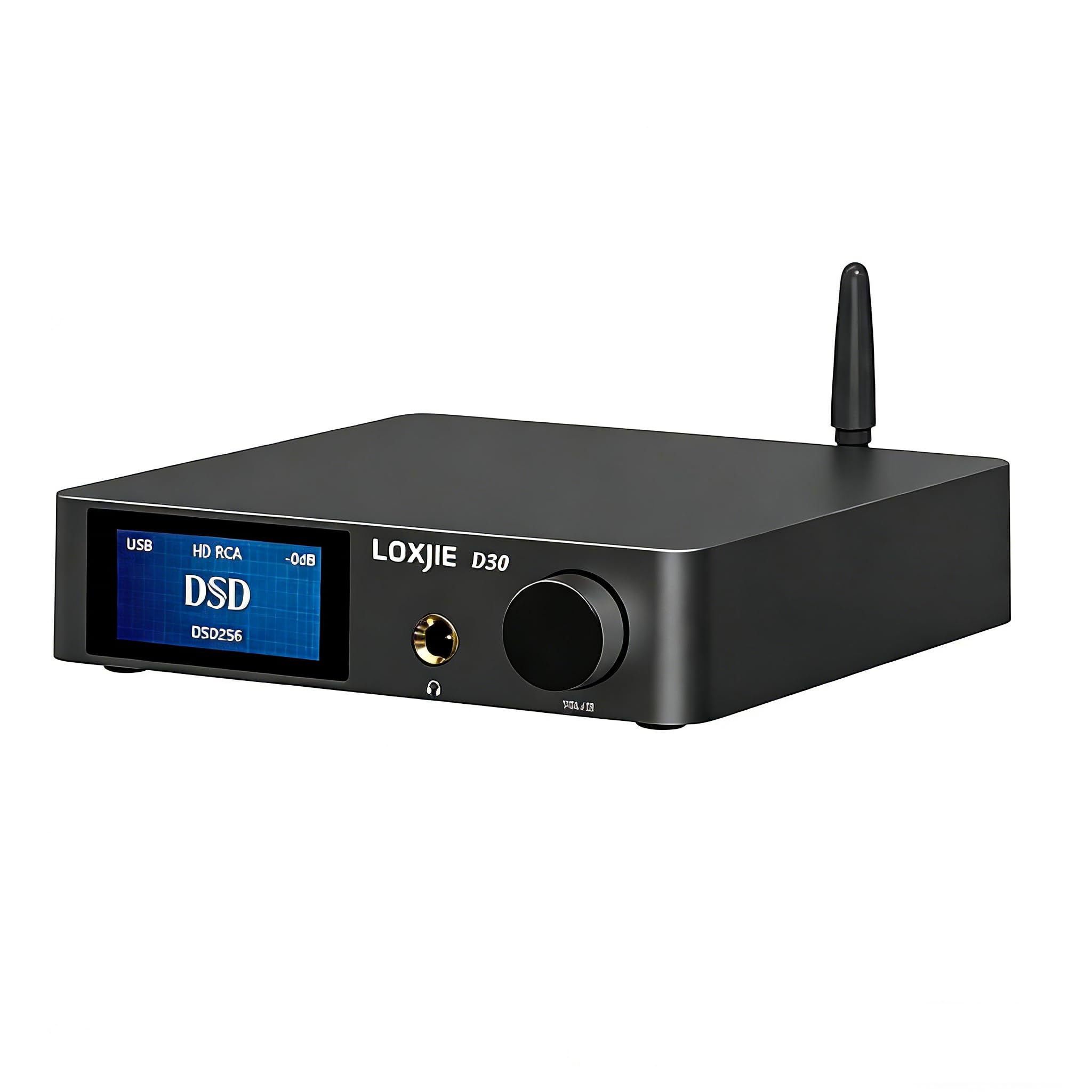Upgraded LOXJIE D30 Audio DAC&Headphone AMP, ES9068AS Chip, XMOS, DSD512, Bluetooth 5.0, APT-X HD, Multiple PCM Formats Digital Filters, JAS Hi-Res Certification, w Remote Control