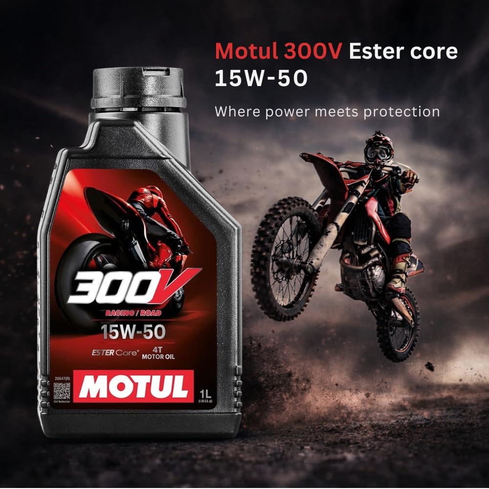 Motul 104125 300V 4T Factory Line Road Racing, 15 W-50, 1 L
