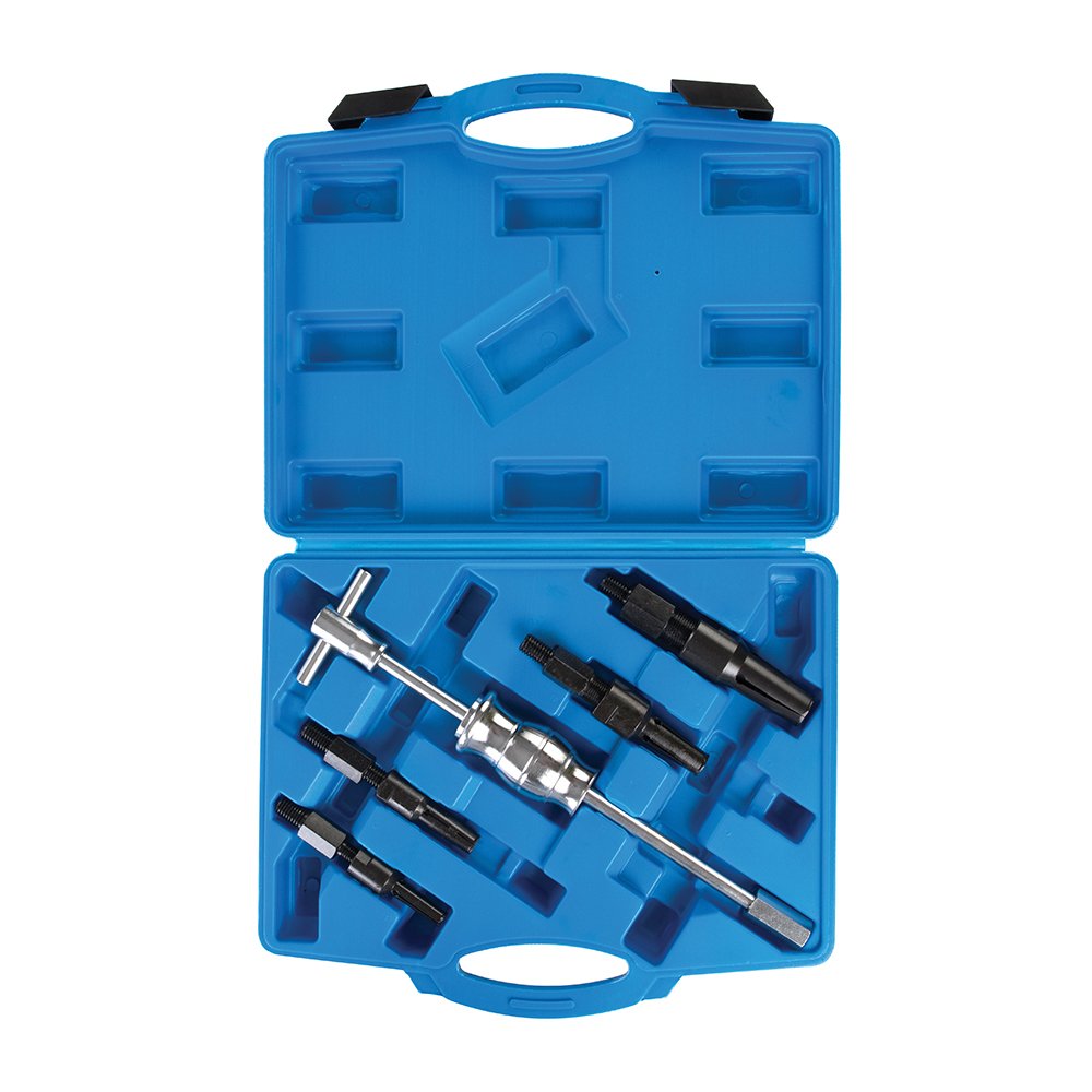 Silverline 297941 Set per L'Estrazione dei Cuscinetti Interni, Argento, 12-32 mm, Set di 5 Pezzi