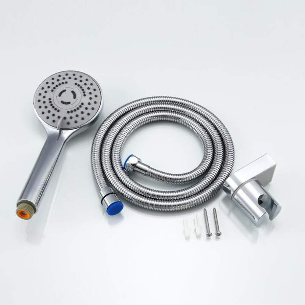 Doccia Portatile, Rubinetto di Doccia Spa Rotonda Set da 3 Pezzi Set da Doccia in Rame scaldabagno