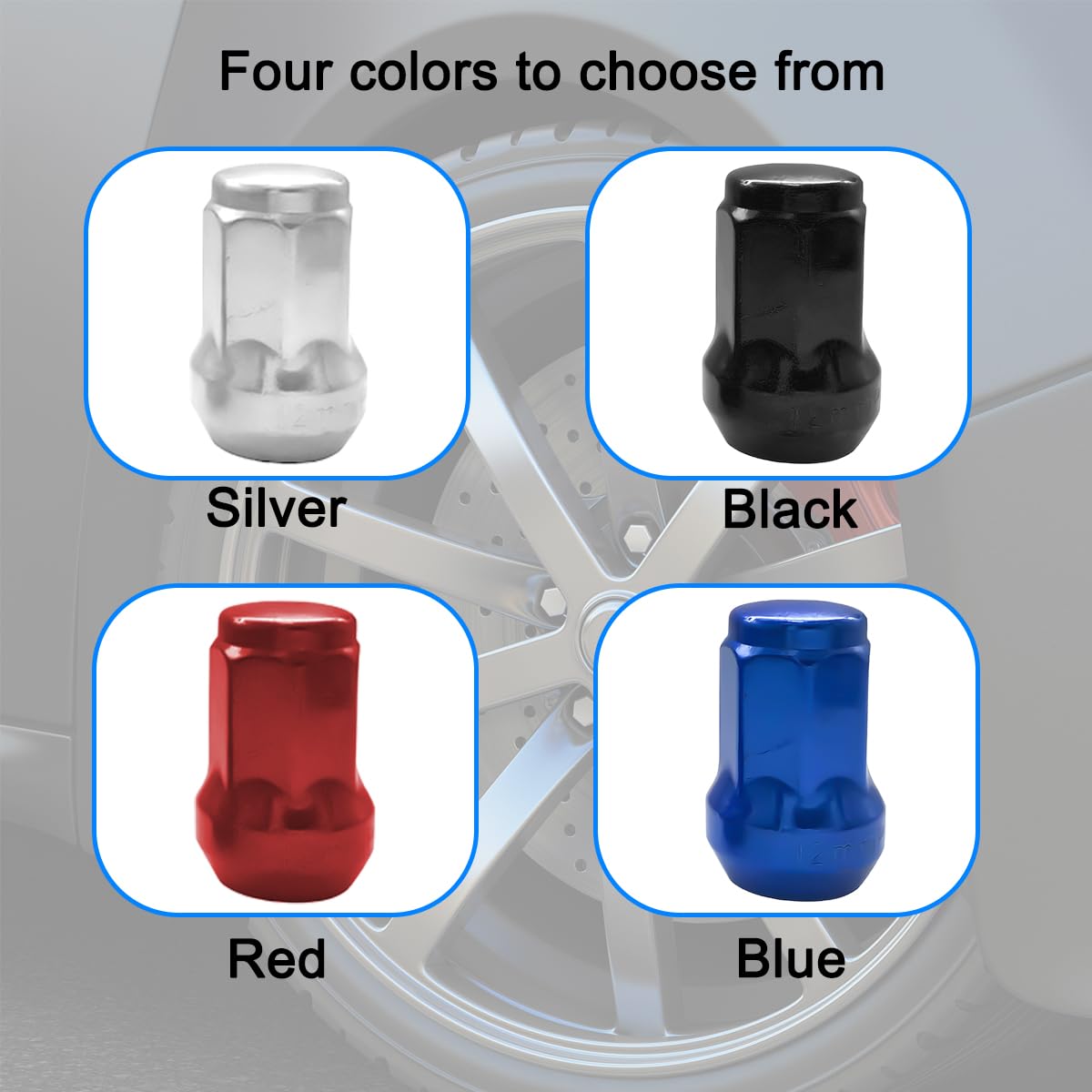 mi ⭐︎ TSUGAMI M12x1.25 Car Wheel Lug Nuts, 20PCS Chrome