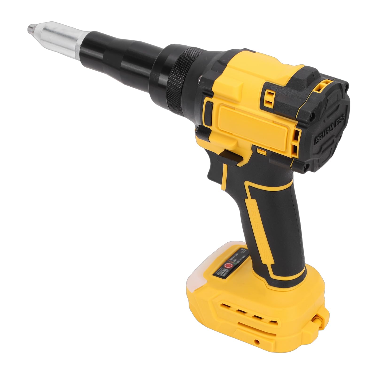 LiebeWH Remachadora Inalámbrica Motor sin Escobillas Remachadora Automática Fuerza de Tracción de 2248 LB de 0,79 Pulgadas Luz LED para Aluminio Acero Inoxidable para Usuarios de