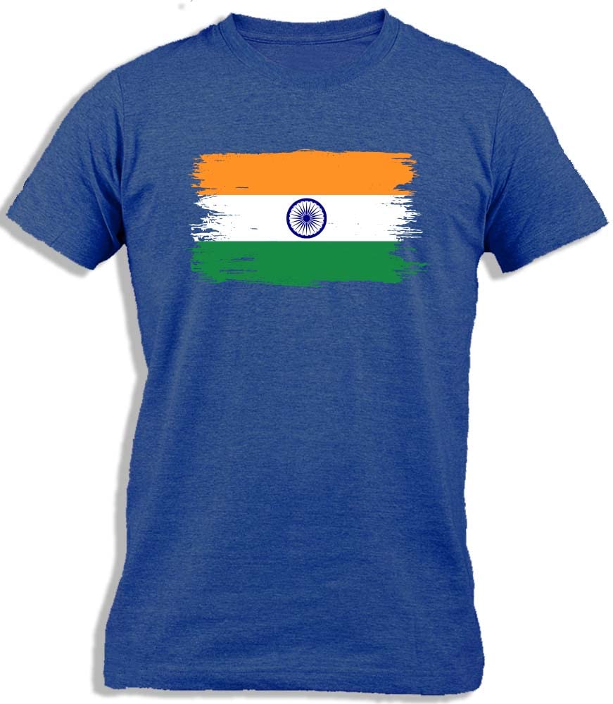 Ay Cabron™ Indian Flag Painted | India Flag Paint | Painted Flag of India | Painted Indian Flag | Paint Flag of India Cotton T-Shirt For Kids