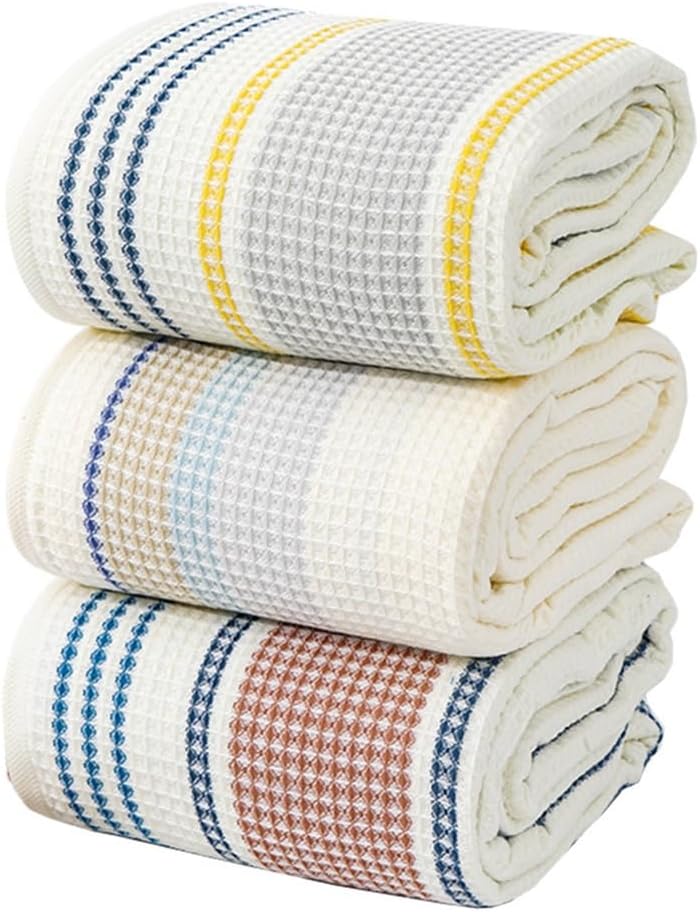 Men Women Striped Bath Towel Adult Set 70 * 140 for Bathroom Adult Cotton Men Women Adult Set