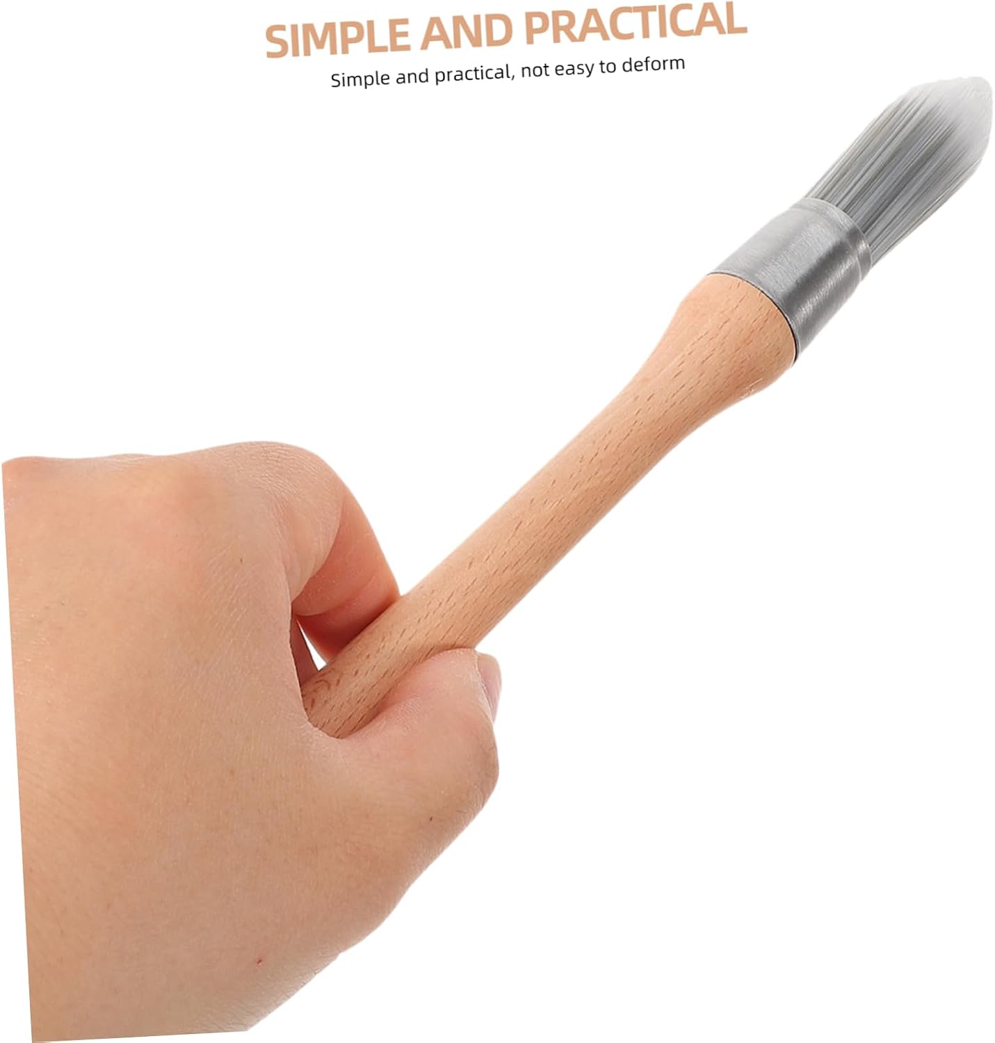Gadpiparty Oil Paint Brush Ergonomic Multi Use Art Brush for Fine Details for Watercolor and Wall Painting for Beginners and Professionals