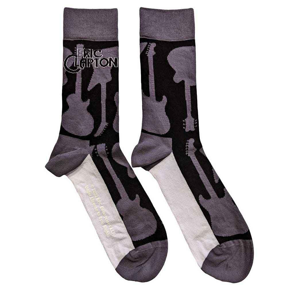 Paradiso Clothing Unisex Grey Eric Clapton Guitars Socks