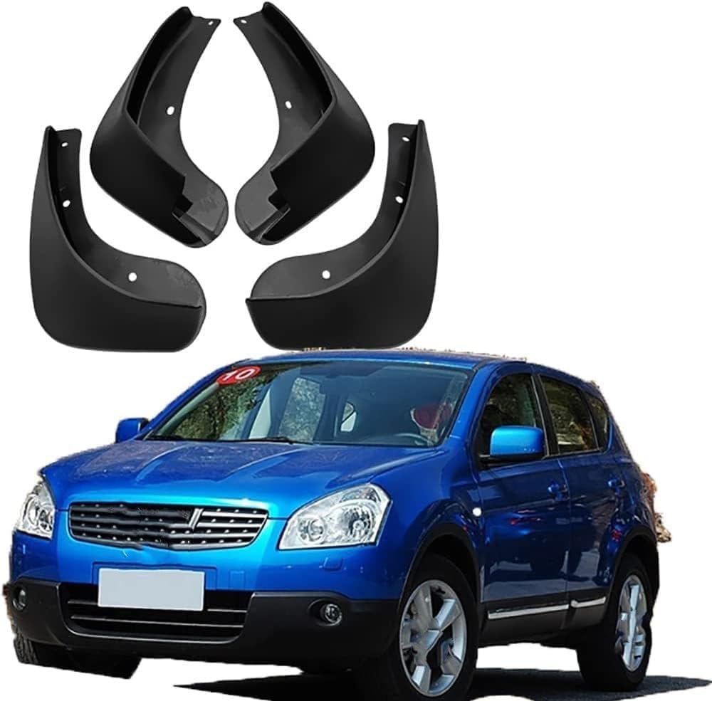 HGYNBCP Car Mud Flaps Splash Guards for Nissan Qashqai J10 2007-2013, Splash Guard Front Rear Mudguard with Fixing Screws.
