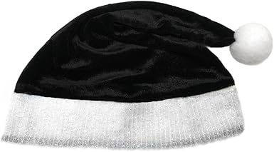 Christmas hat black and white Clearance