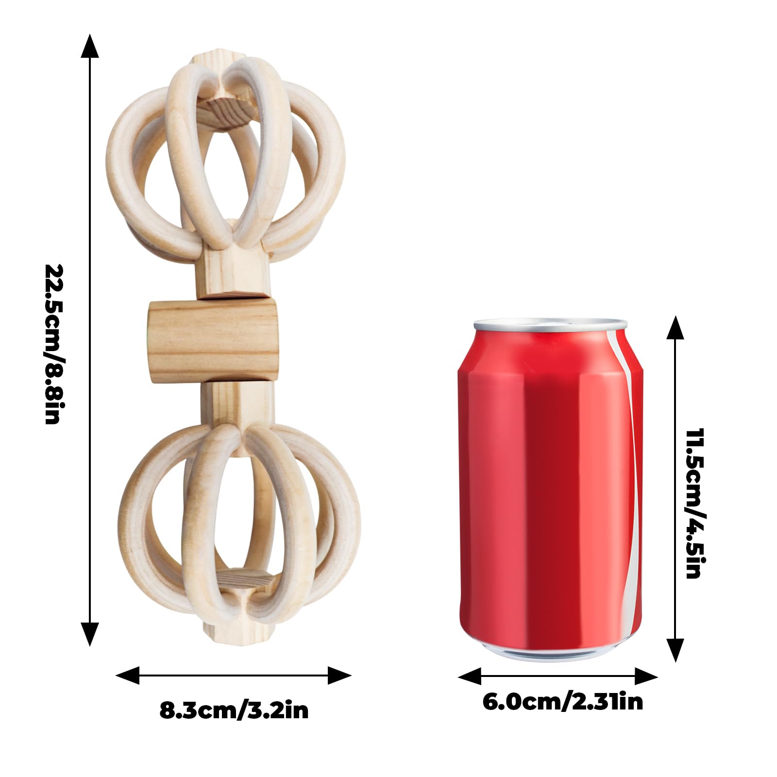 Chicken Coop Accessories, Wooden Chicken Feeding Rotating Toys, Chicken Feeders, Enrichment Toys for Hens, Ducks, Geese, Turkeys, Poultry