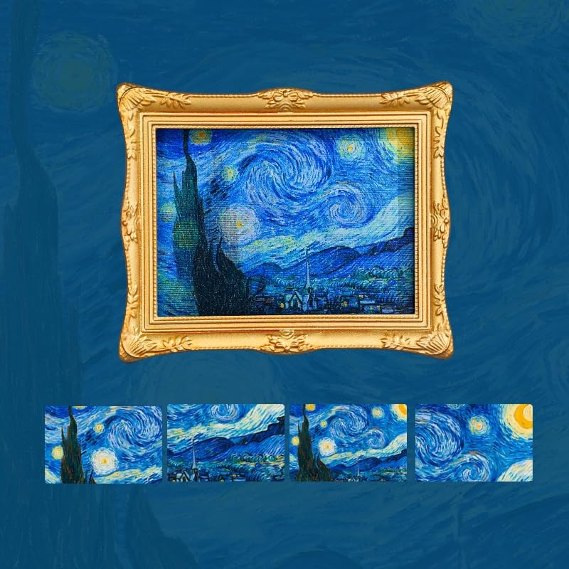 Imanes Decorativos con Marcos de Fotos de Obras Famosas