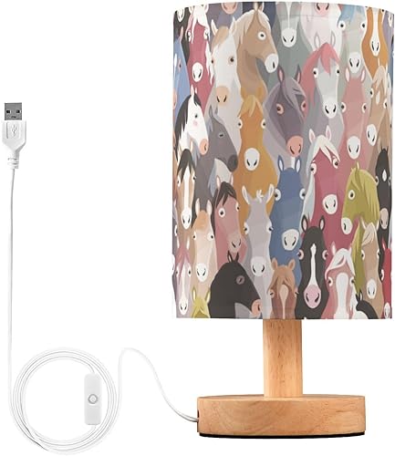 Miniatura 2 de Night Lampsnight Light Led Lamps Electric Colourful Cartoon Horses Night Lights for Boys Glass Table