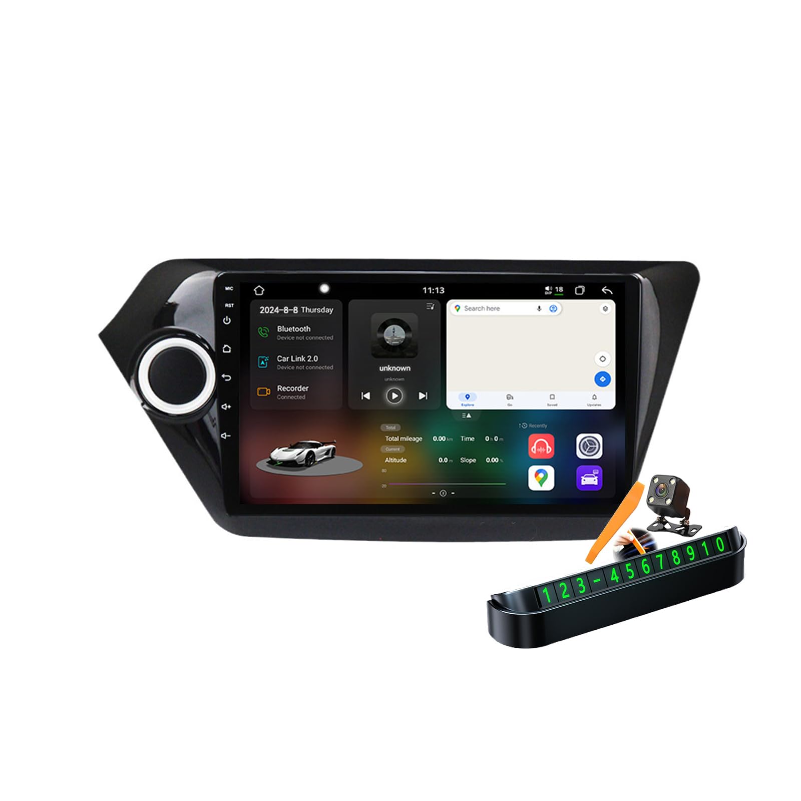 Reproductor multimedia de 9'' con Android 14 para salpicadero Kia Rio 8