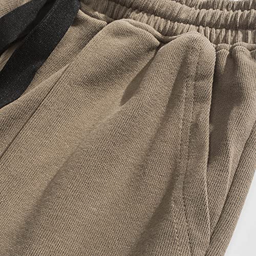 Heren retro effen kleur broek mode trendy persoonlijkheid knappe veelzijdige outdoor klassieke splicing elastische taille sportbroek - Afbeelding 4