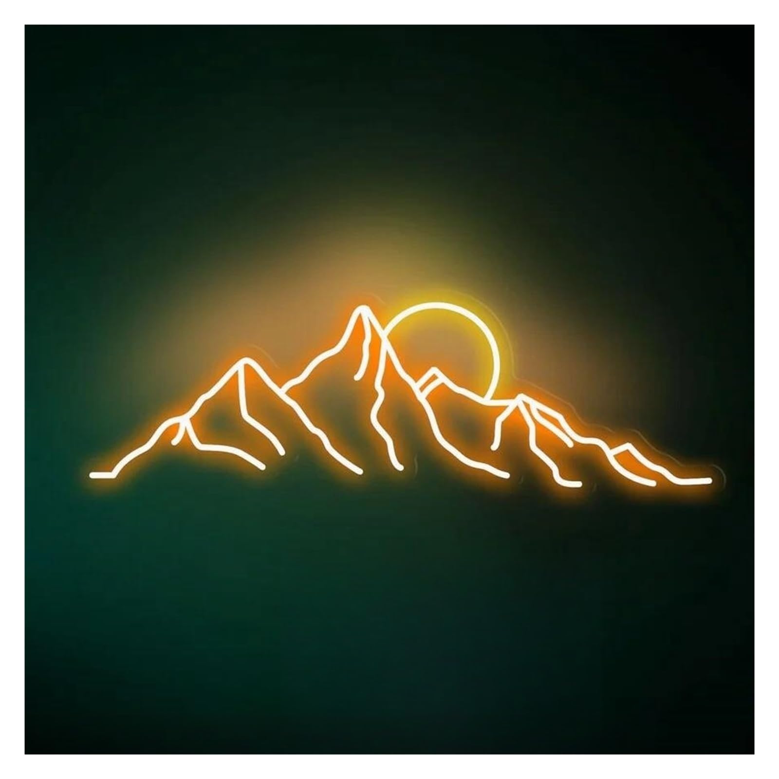 Lemst B Signs Lamp Mountains Neon Sign Landscape Light Dimmable For Game Room Ar Eer Edroom Wall Art Decor Us Powered Night Lamp 40Cmx16cm(B)