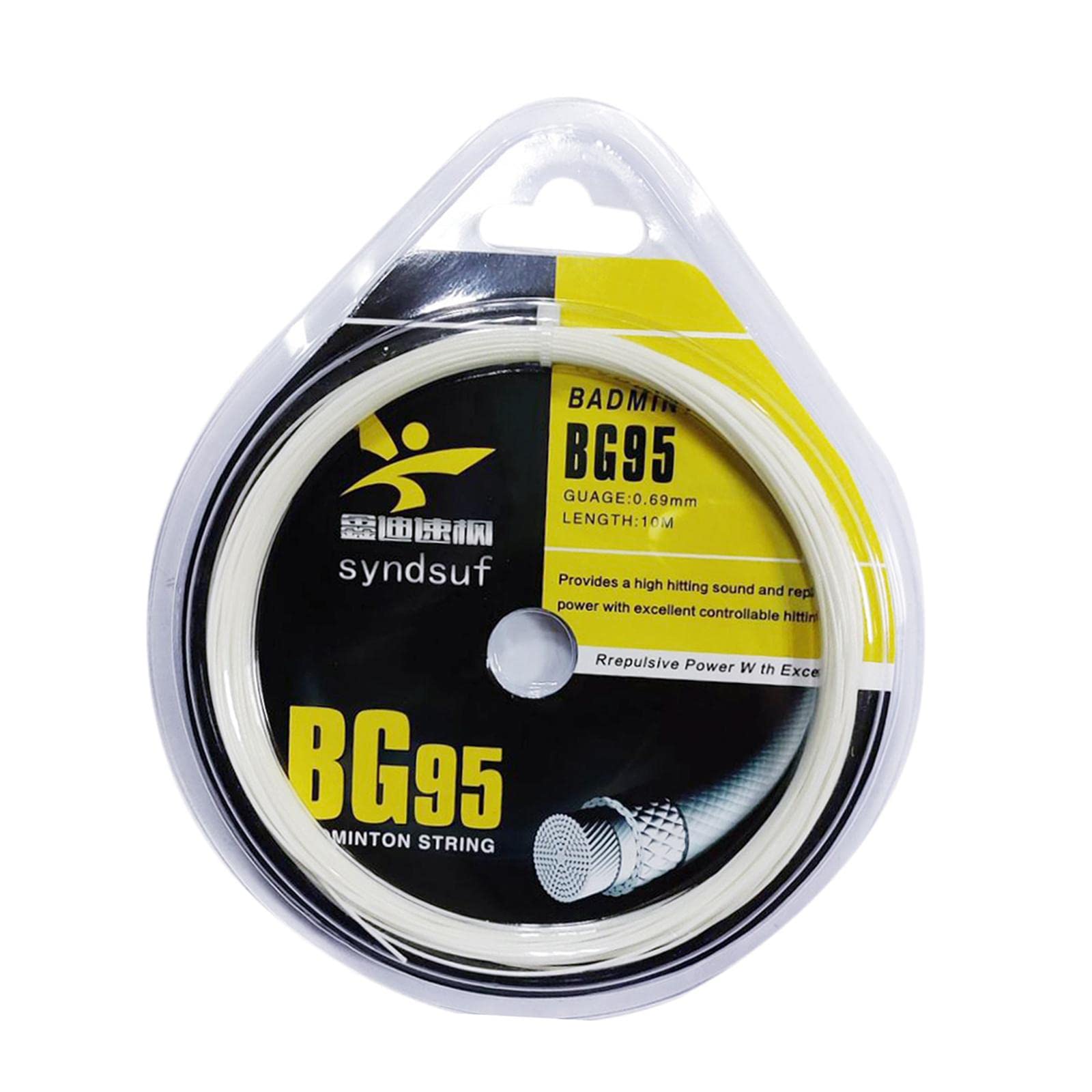 BNF Badminton Racket Racquet String Nylon High Strength for Training Men Women White | Sporting Goods | Tennis & Racquet Sports | Tennis | Racquets-image-38