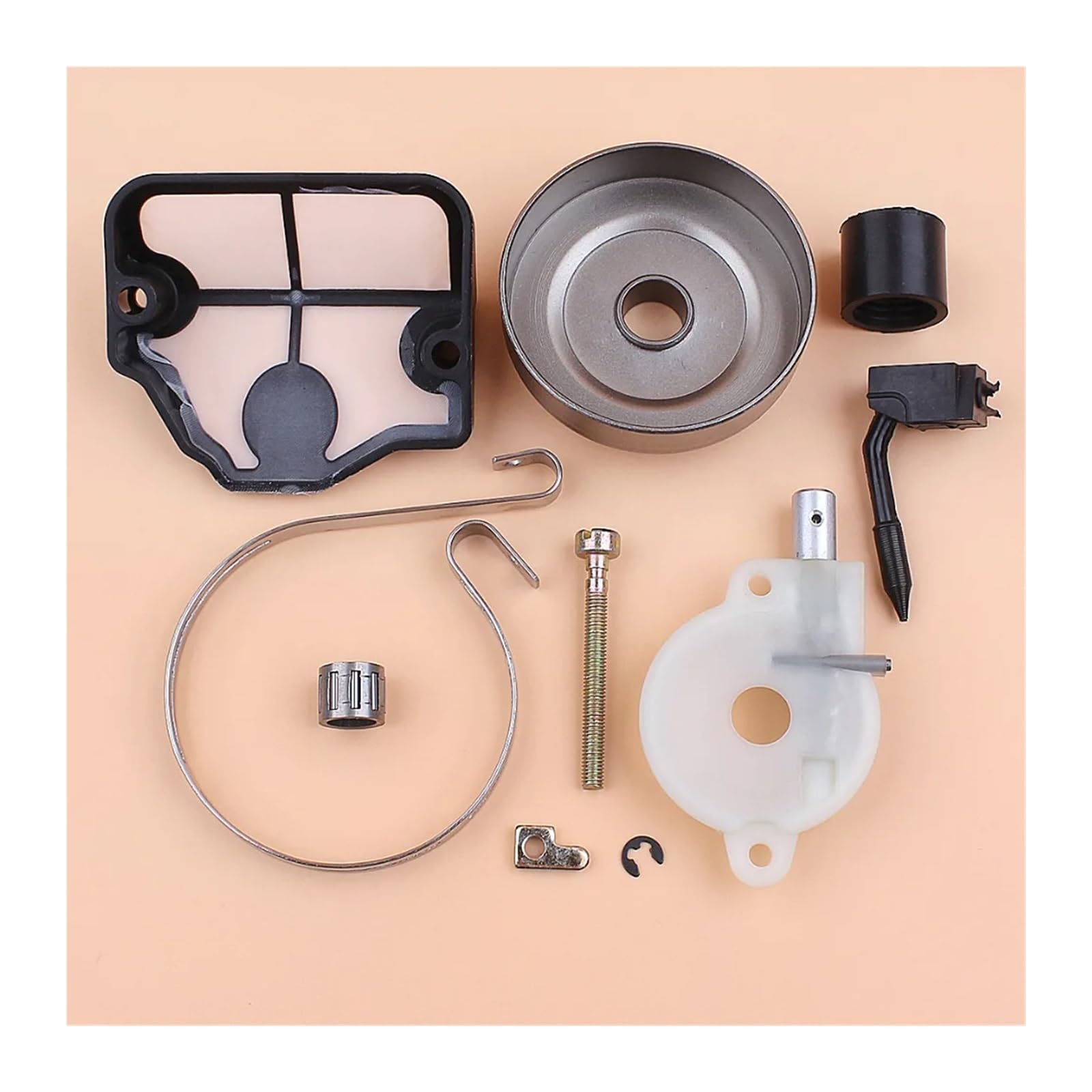Kit tamburo frizione di ricambio, pompa olio, tendicatena e fascia freno adatti for motoseghe a gas 142 141 137 136 36 41