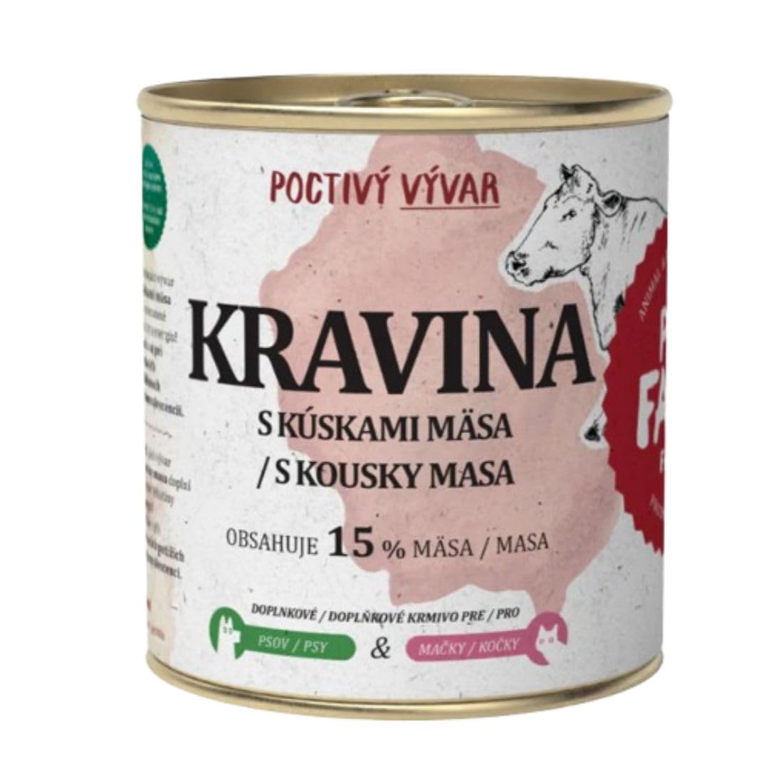 Caldo de Ternera Natural para Perros y Gatos - 5 Unidades x 270 ml - ANIMALUJOS
