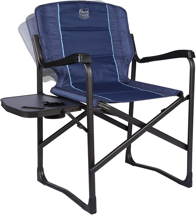 TIMBER RIDGE Lightweight Aluminum Directors Chair with Side