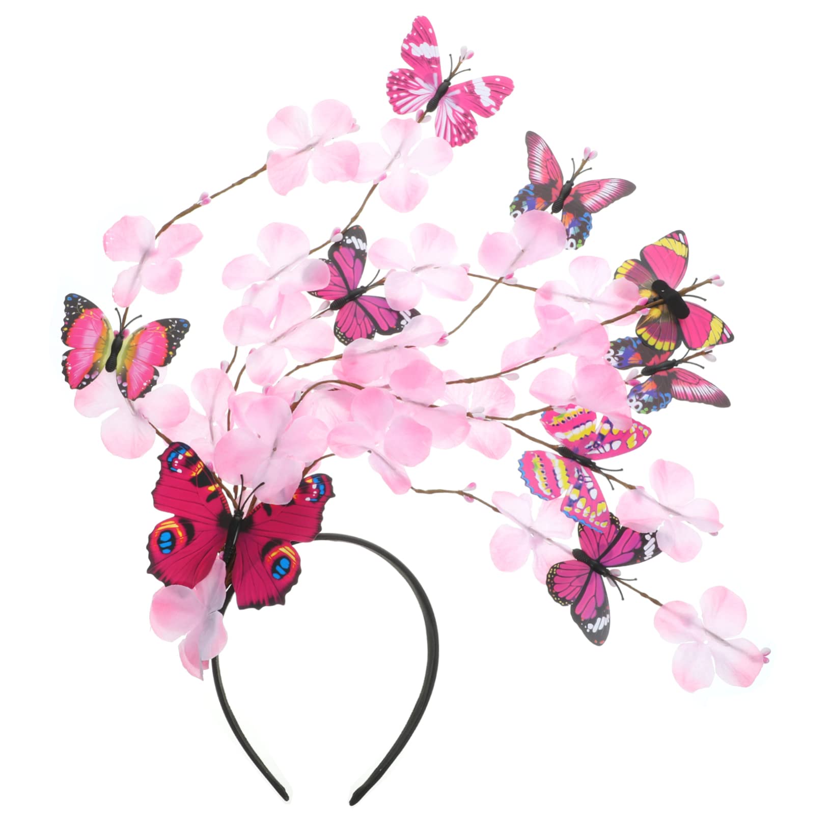 MAGICLULU 4 Pz per a farfalla light lux fascinator a farfalla cerchio per a farfalla cerchietti bambina decorativa copricapo a farfalla passerella trucco