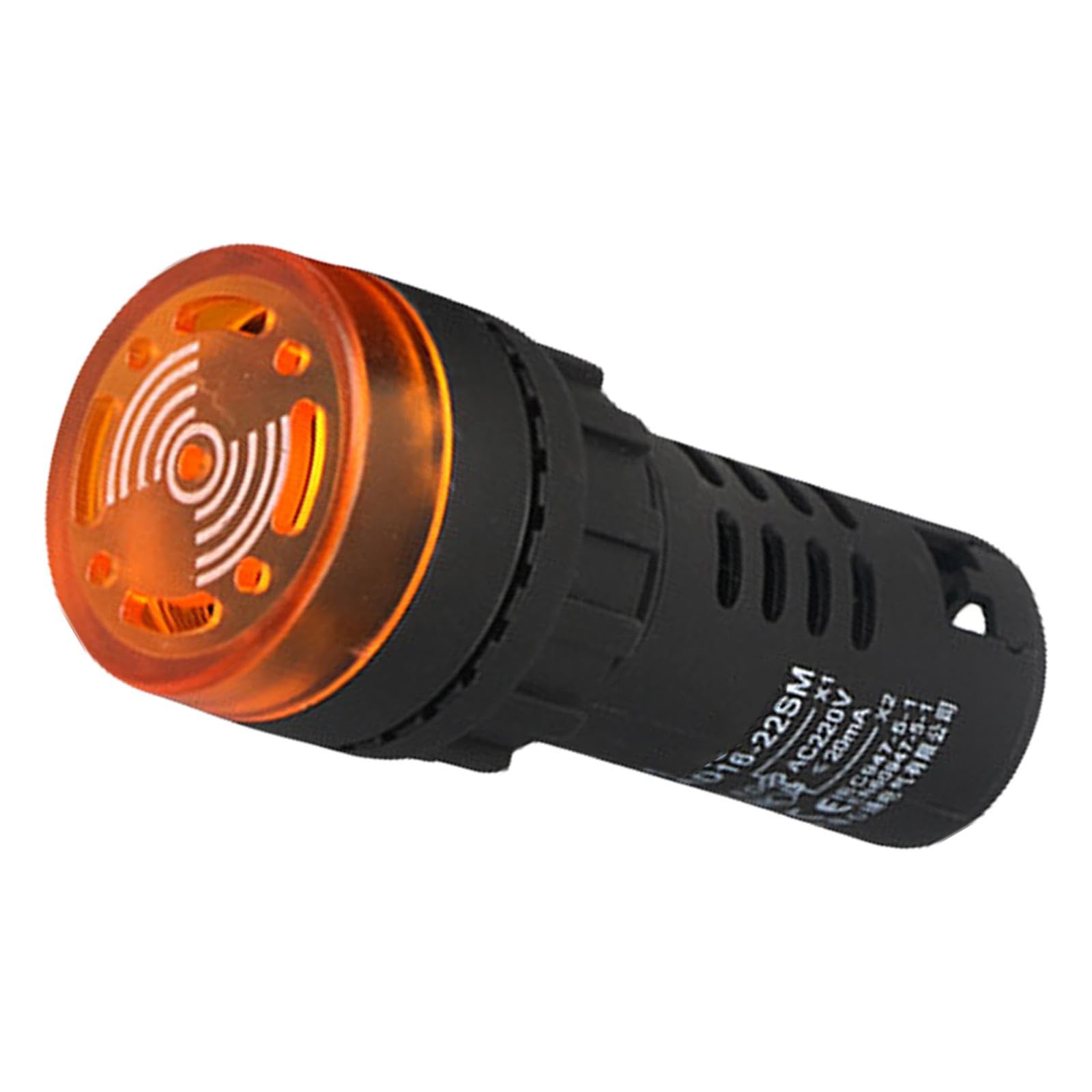 Hdoytxxm Yellow Modern Design Sound & Light Alarm With Double Power Capability Abs Home Security For Comprehensive Coverage Double Power
