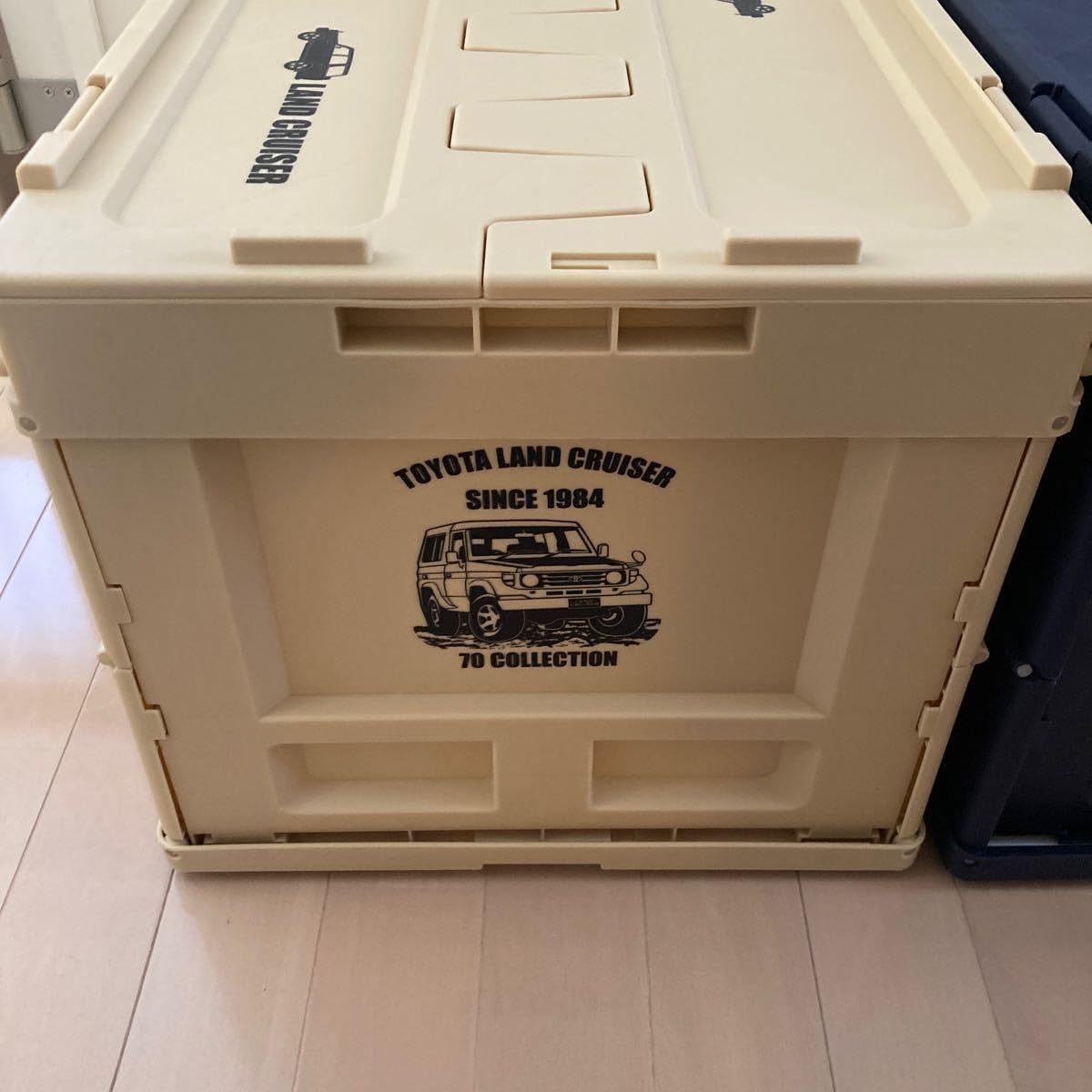 ランクル70 プレミアムオートコンテナbox ネイビー ベージュ 2個セット