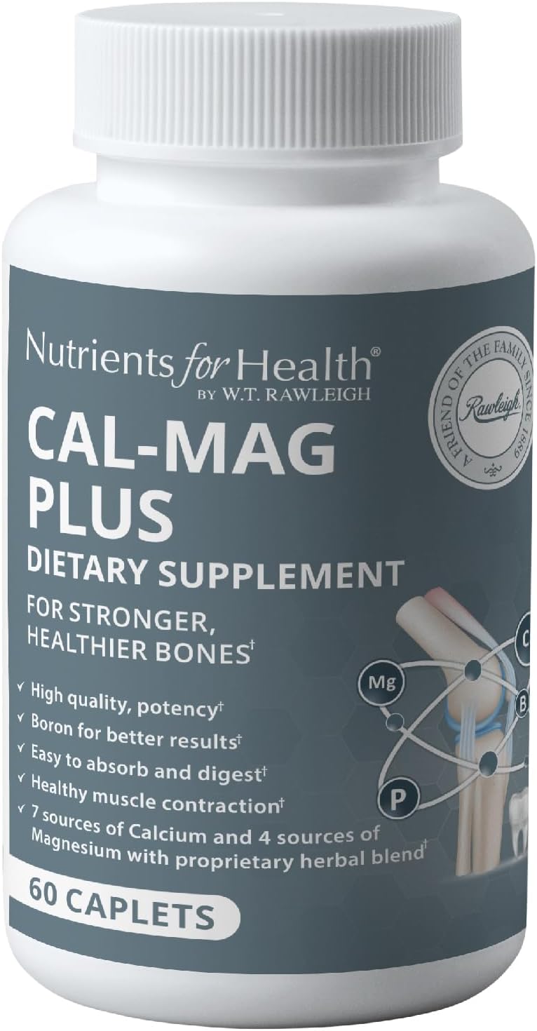 Rawleigh CalMag Plus 60 Caplets Bone Health Supplements