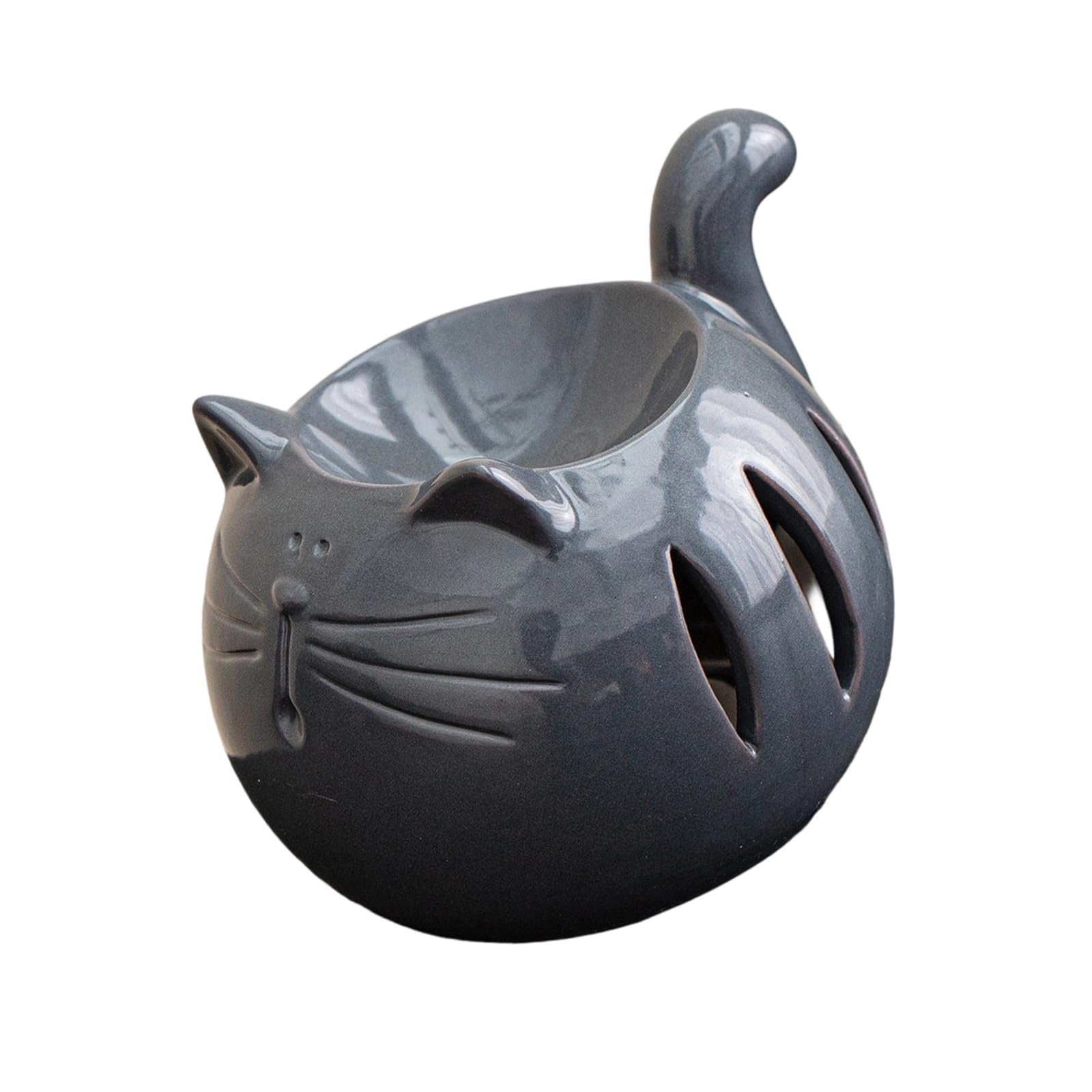 PANGBOER Flower Shape Ceramic Aromatherapies Diffuser Essential Oil Burners Tealight Holder for Home Decors and Relaxation Scented Oil Stove