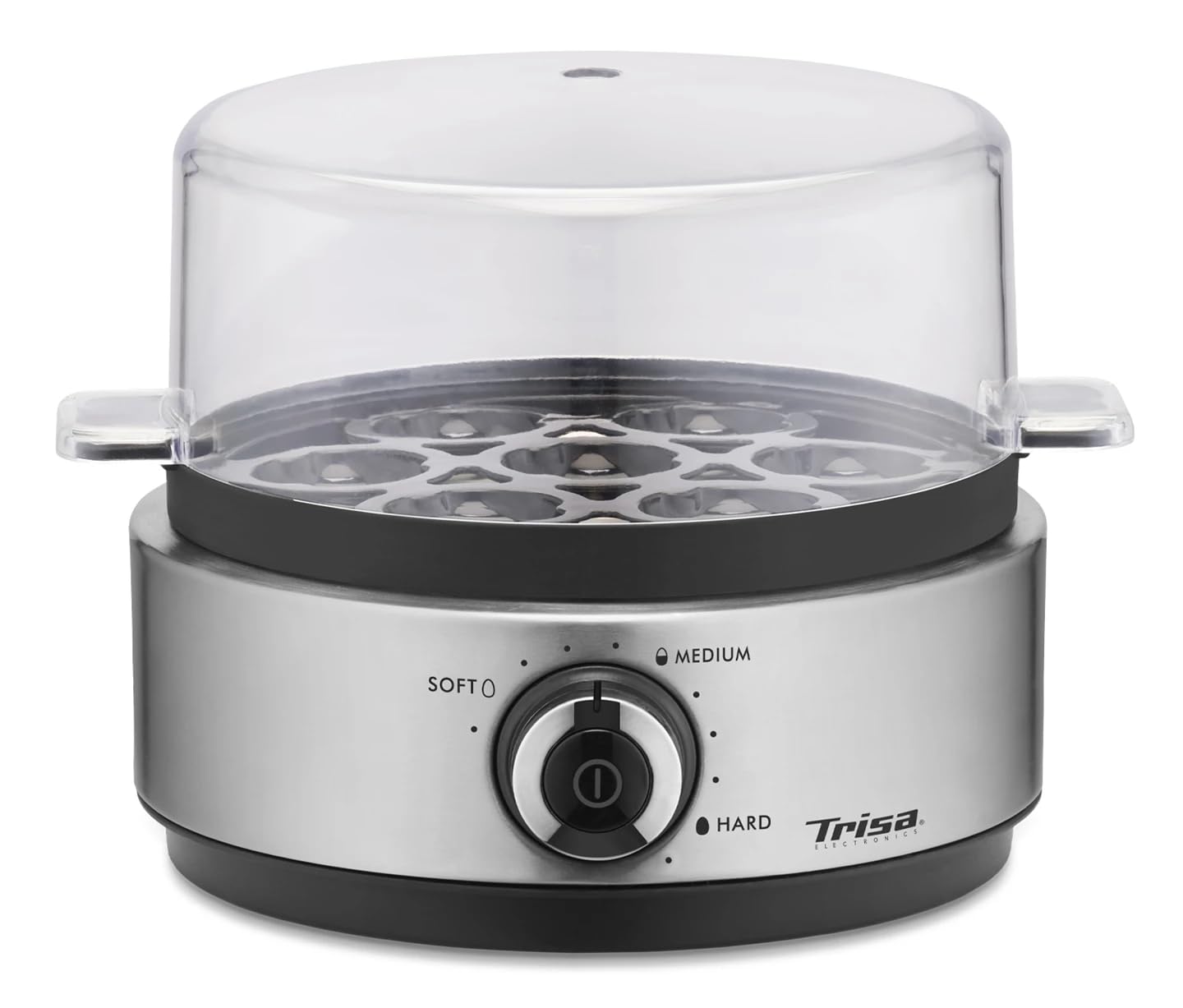 Trisa Vario Eggs Eierkocher für 7 Eier, Elektrisch mit Pochier-Funktion