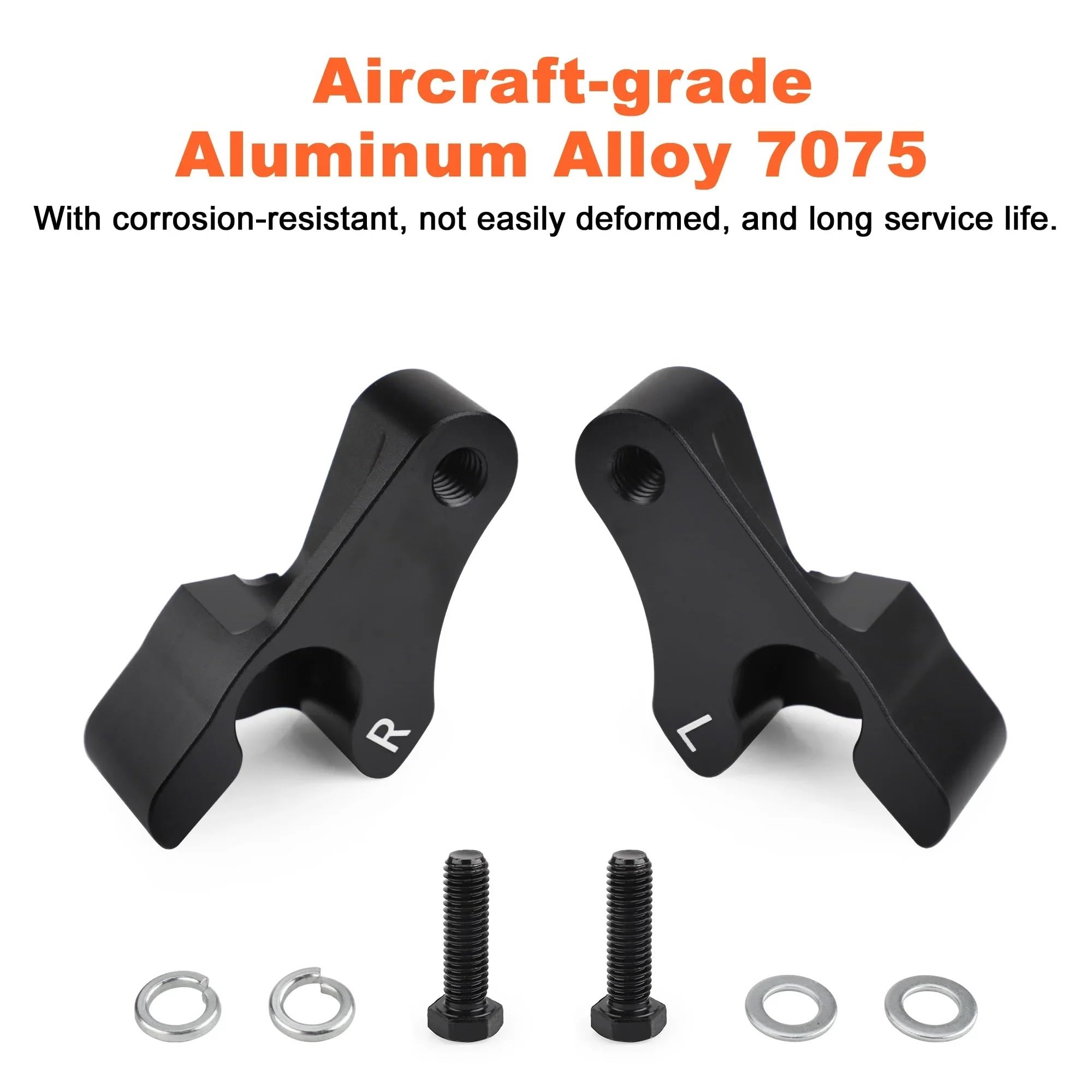Amortiguador de suspensión de Carga Trasera para Touring 2002-2023 Bieletas de Descenso | Kit de enlace de descenso para motocicleta de 2 pulgadas