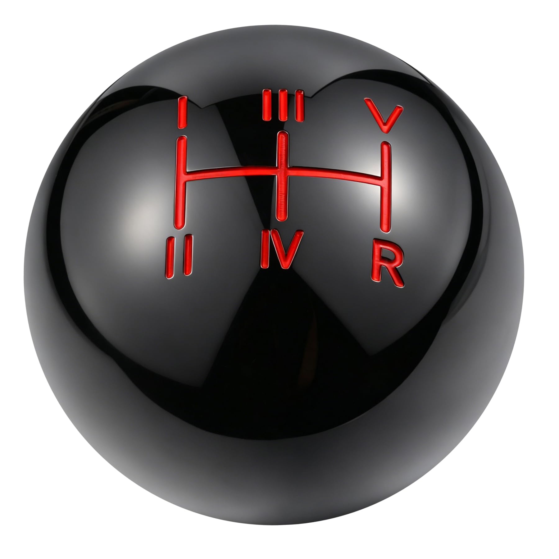Padaodao Shifter Knob 5 Speed Transmission Handle Shift Knobs for Most Transmission Vehicles SUV Trucks, Black