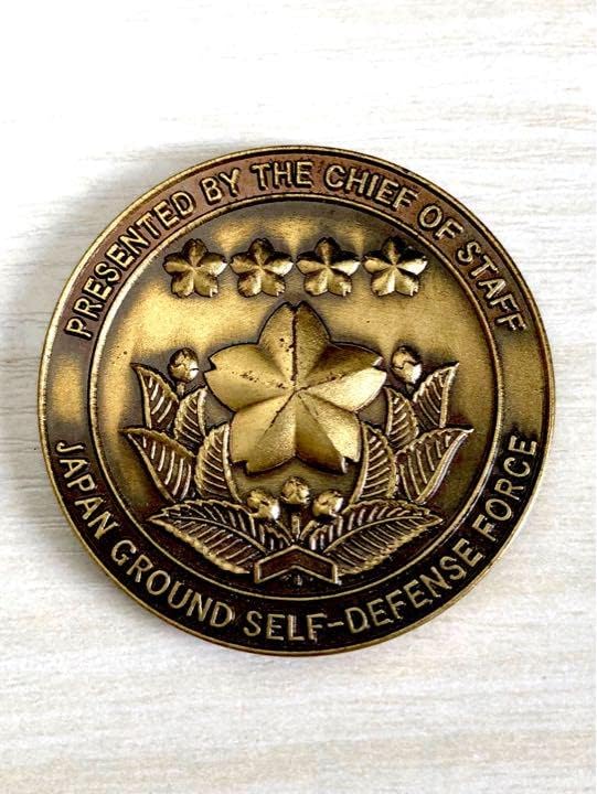 陸上幕僚長チャレンジコイン1 チャレンジコイン 自衛隊