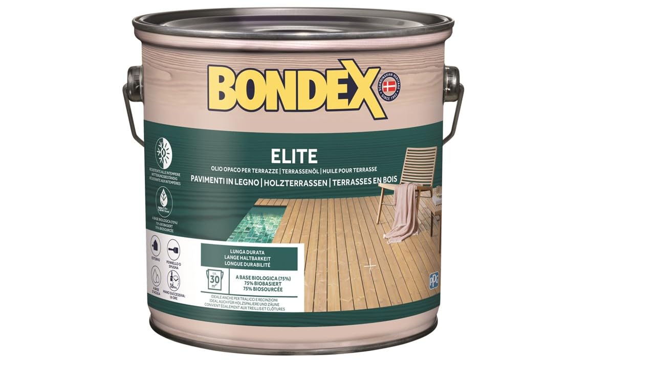 Bondex Elite Olio per Pavimenti, incolore, 2,5 lt