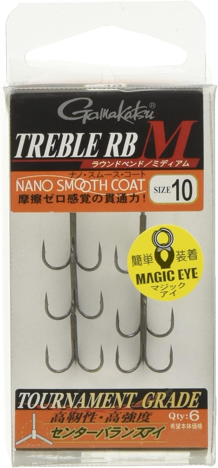 Gamakatsu Treble Hook Rose Treble RB-M (Nano Smooth Coat) #10