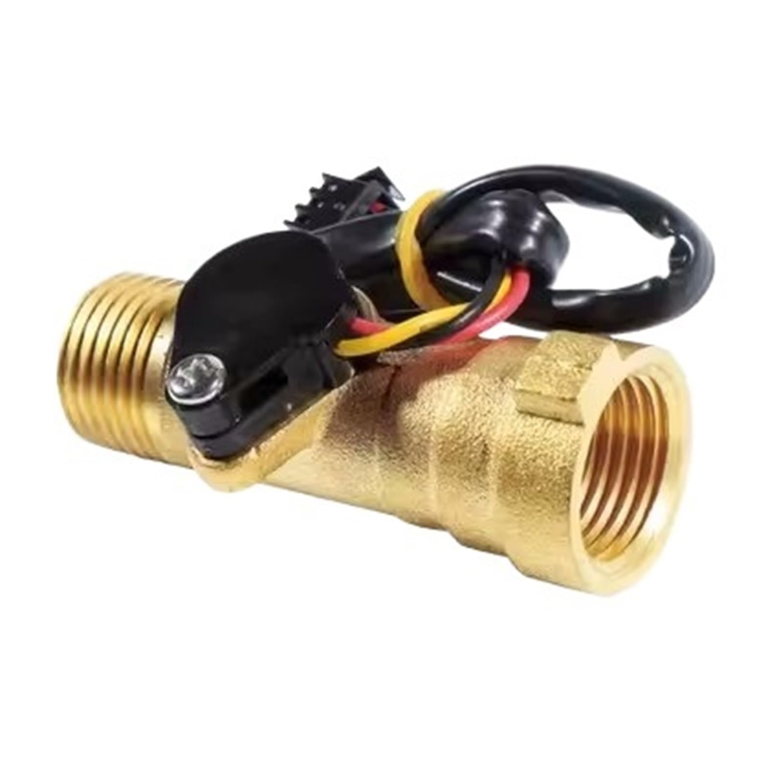 Flow Sensor Meter Digital Pipeline Water Flow Electronic Flow Sensor 1-30L/M for Solar Water Heater Water Flow Meter G1/2 YF-B8 Magnetic Valve