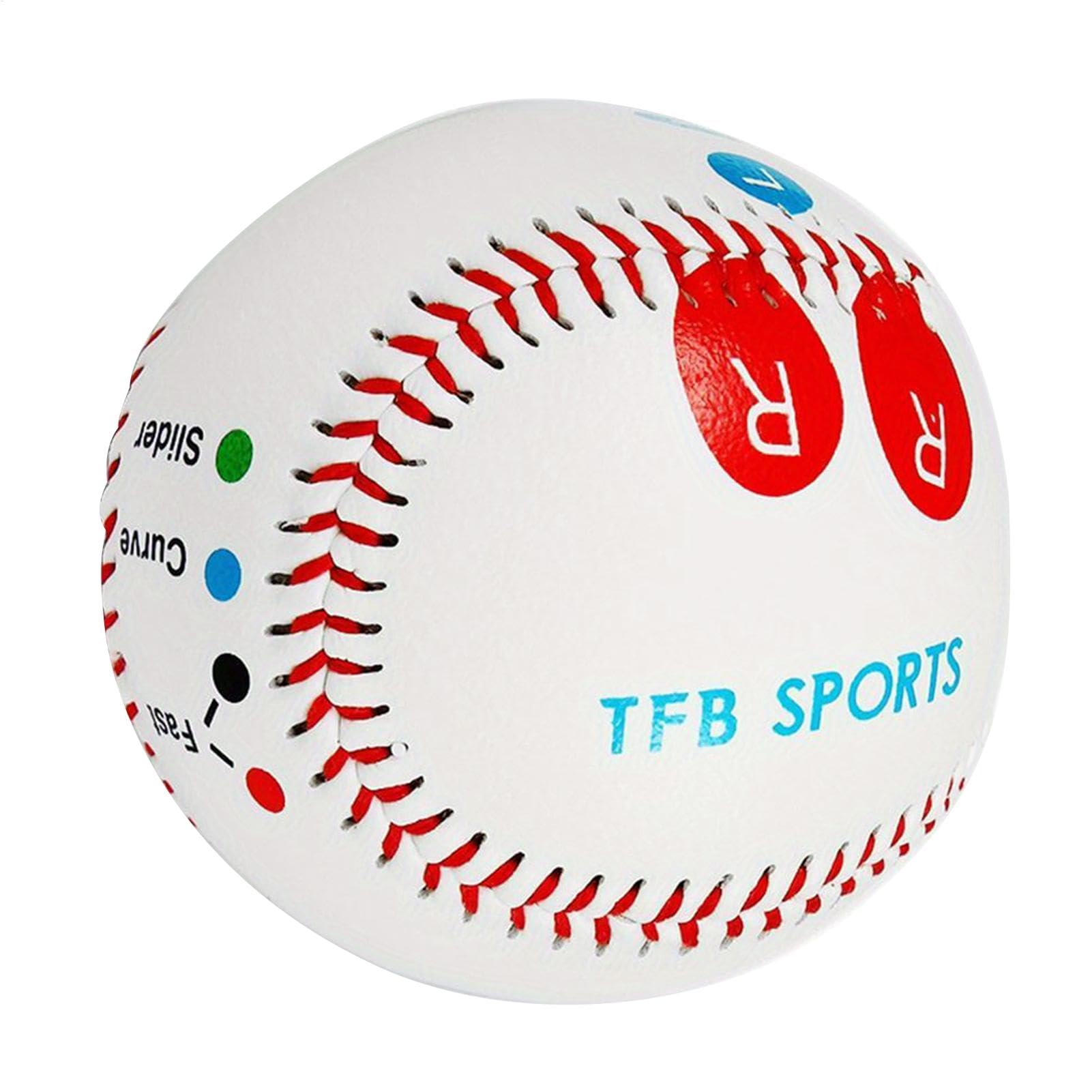 Baseball Pitch Training Ball | 9 Inch Bullet Ball Baseball with Color Coded Finger | Baseball Pitching Grip Trainer, Weighted Baseball Balls for Increase Pitch Velocity, Learn Multiple Pitching