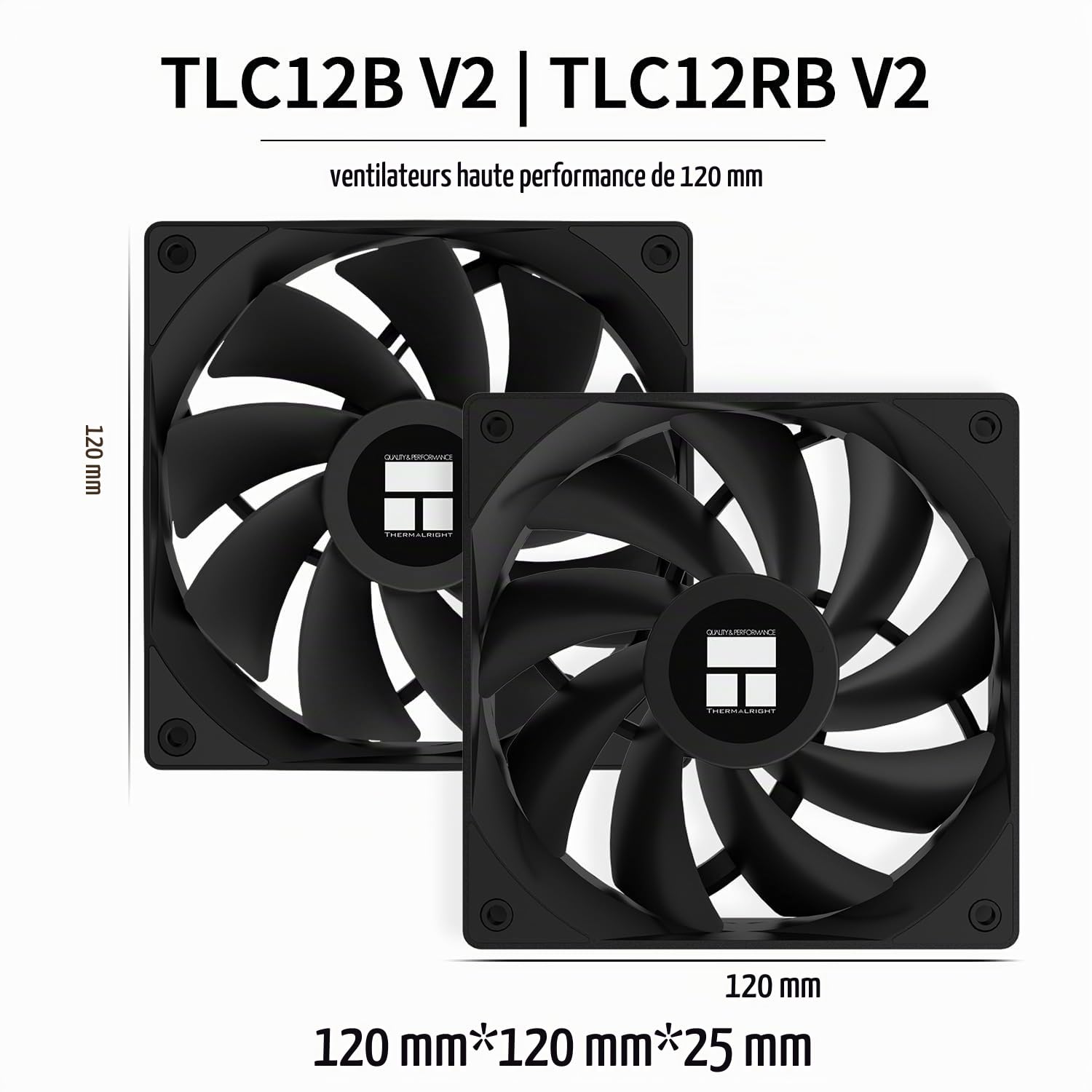 TR-Burst Assassin 120 Vision, écran LCD d’affichage IPS de 2,4 pouces avec résolution de 320x240, radiateur haute performance d’ordinateur, pour LGA1851/1700 et AM4 / AM5