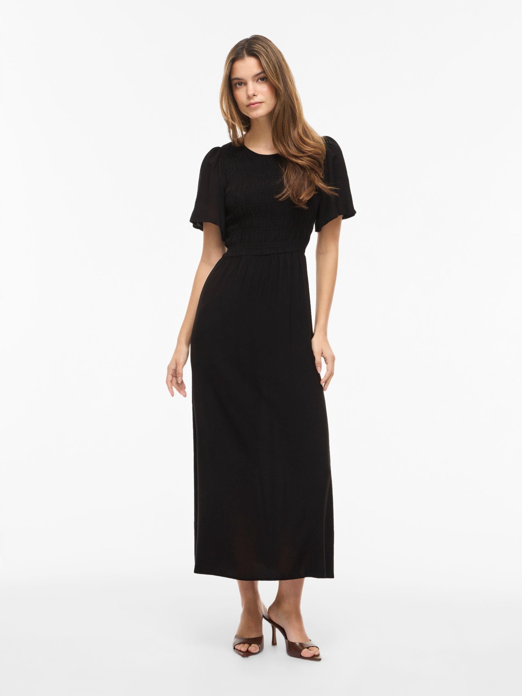 VILA Vilisa S/S Mdi Smock Dress - Noos Vilisa S/S Mdi Smock Dress Noos Femme (Lot de 1)