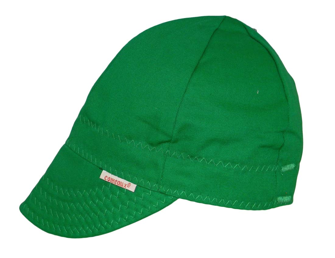 Comeaux Caps Reversible Welding Cap Solid Green Size 7 3/4