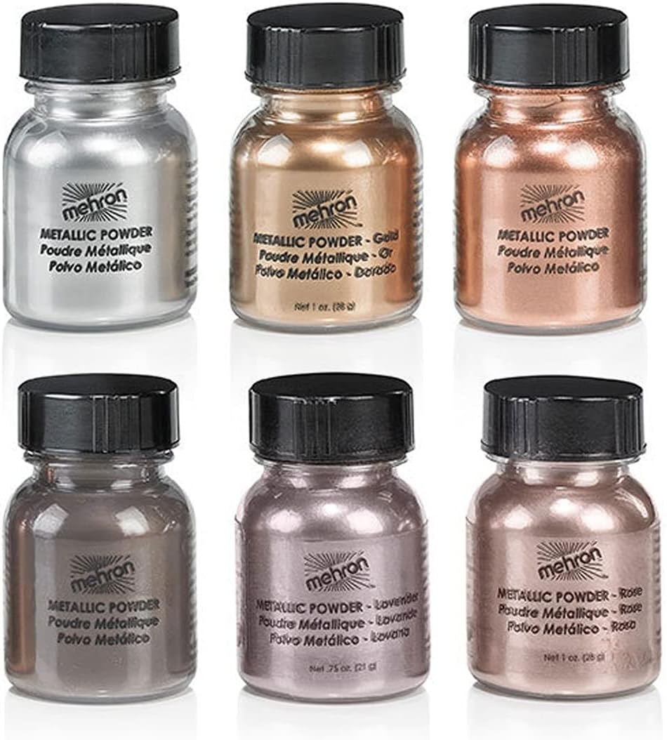 Mehron Metallic Powder 1oz Pot Gold