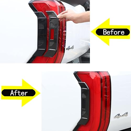 Miniatura 5 de Cubierta lateral de luz trasera, ajuste para Toyota  Tundra 2022-2023 Aunginsy 2 piezas de luz trasera de luz trasera lámpara lateral de cama puerta