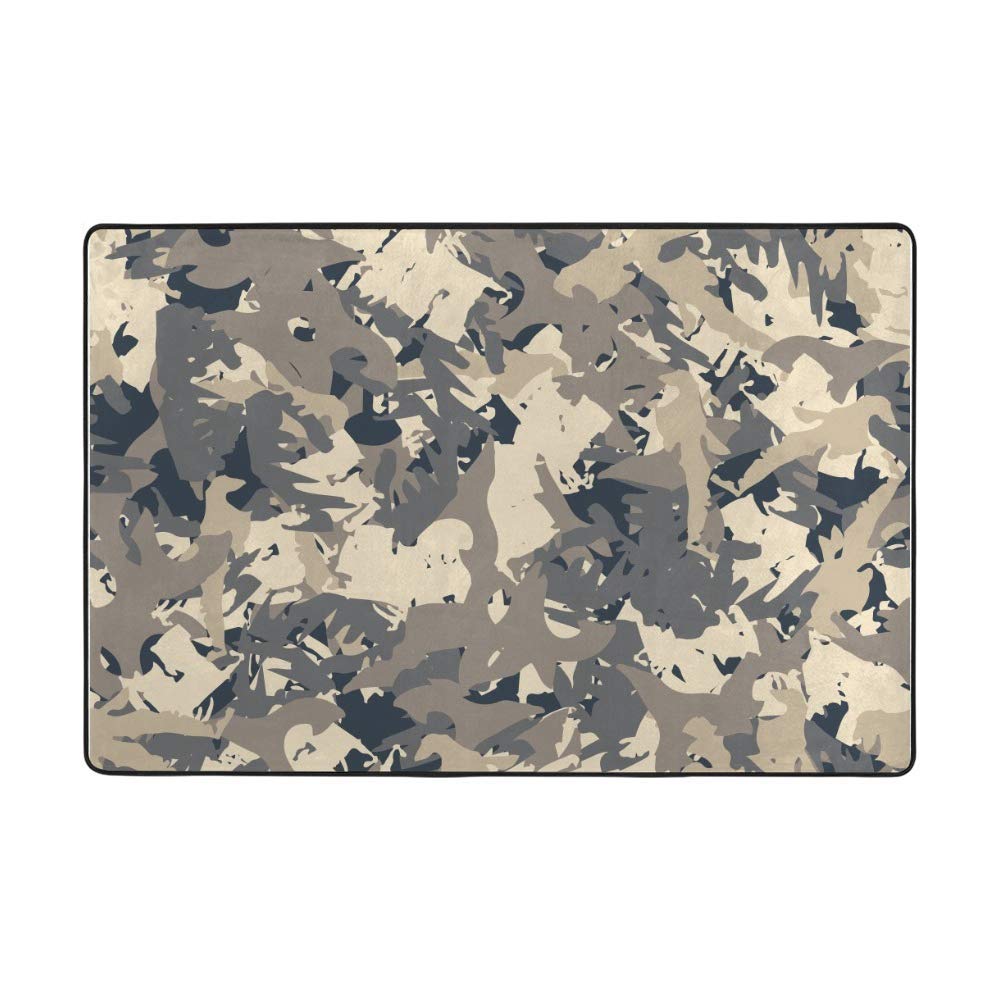 Tapis antidérapant lavable anti-glisse camouflage pour cuisine et salon