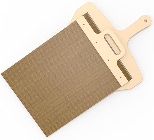 Pala deslizante de pizza prémium  espátula de pizza antiadherente con mango de madera  Deslizador inteligente de pizza para hornos de interior y