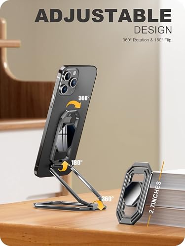 Miniatura 6 de A-LuGei Soporte de anillo para teléfono y soporte de dedo para teléfono celular, soporte para teléfono celular para mano, soporte de teléfono para