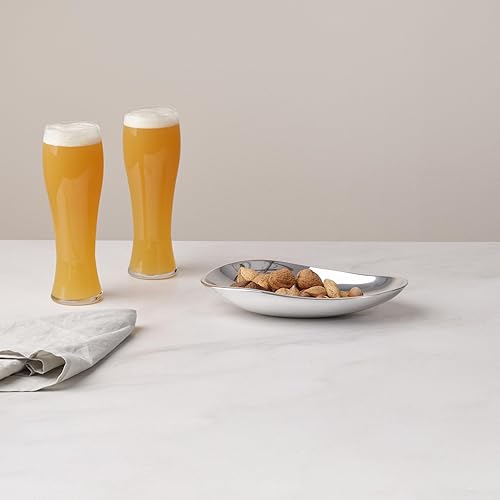 Miniatura 6 de nambe Varo Bowl | 9 pulgadas | Hecho de aleación de metal | Tazones plateados para servir cocina, entretenimiento, guarniciones, pasta, cenas |