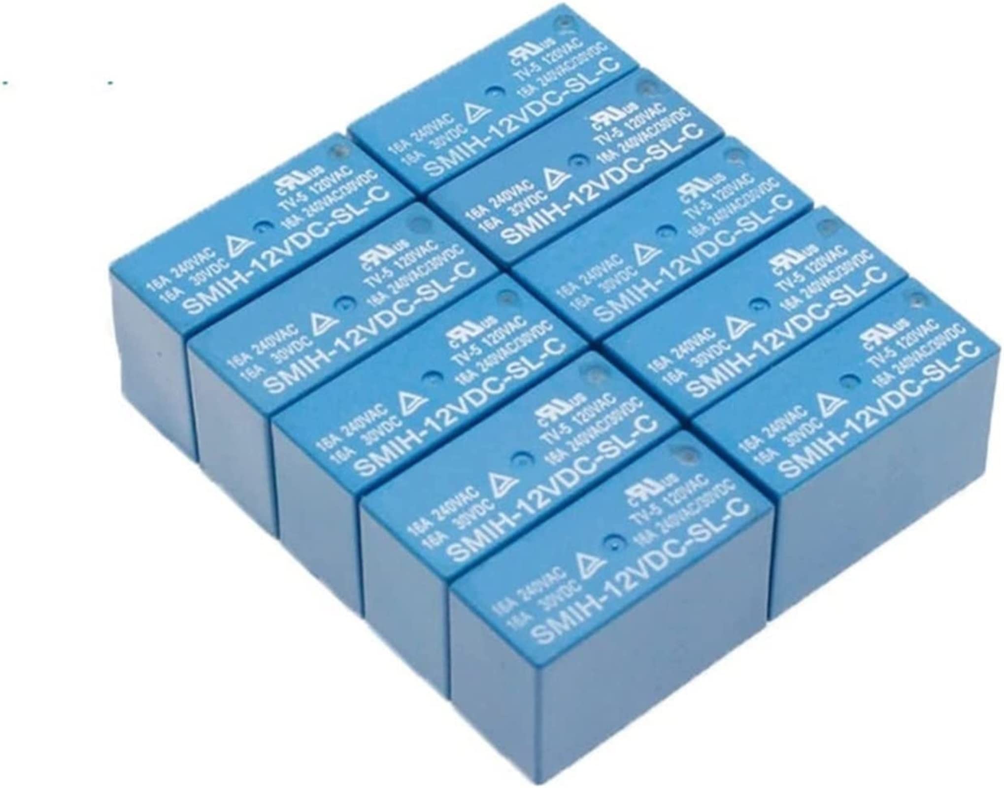 Relais 12V 16A SMIH-12VDC-SL-C commutateur 8 broches pour conversion