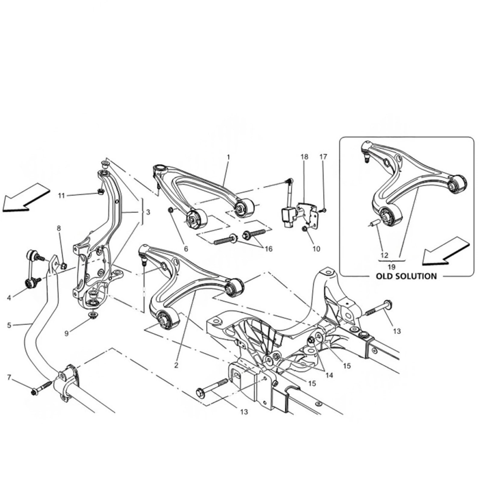 6 sztuk wahacz zawieszenia osi przedniej przegub kulowy stabilizator zestawy łączników kompatybilne z Maserati Quattroporte Ghibli M156 M157 2013-/(Fit 2013-2017)