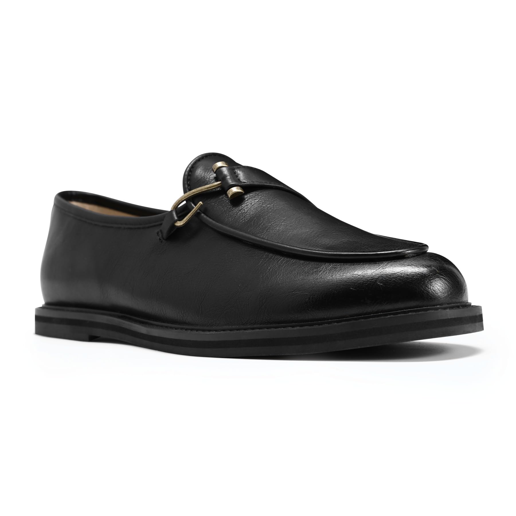 Allthemen Mocassins Homme Elegant Loafers PU Brogues Chaussures Slip on | Confort Leger,Basse Plat,Antidérapant,Résistant à l'Usure,Sans Lacets,Facile à Enfiler Et à Retirer,Conduite Bureau Loisirs